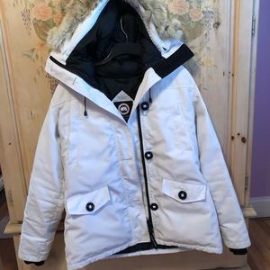 Canada goose white jacket